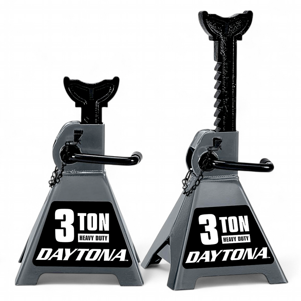 DAYTONA 3 Ton Jack Stands | Double Locking Steel Jack Stands