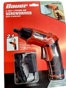 NEW 4V Cordless 1/4 in. Screwdriver with Integrated Flashlight Kit with 4 Insert Bits and Wall Charger