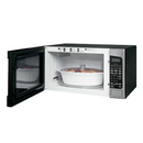 GE 2.0 cu. ft. 1200-Watt Countertop Microwave in Black Stainless Steel