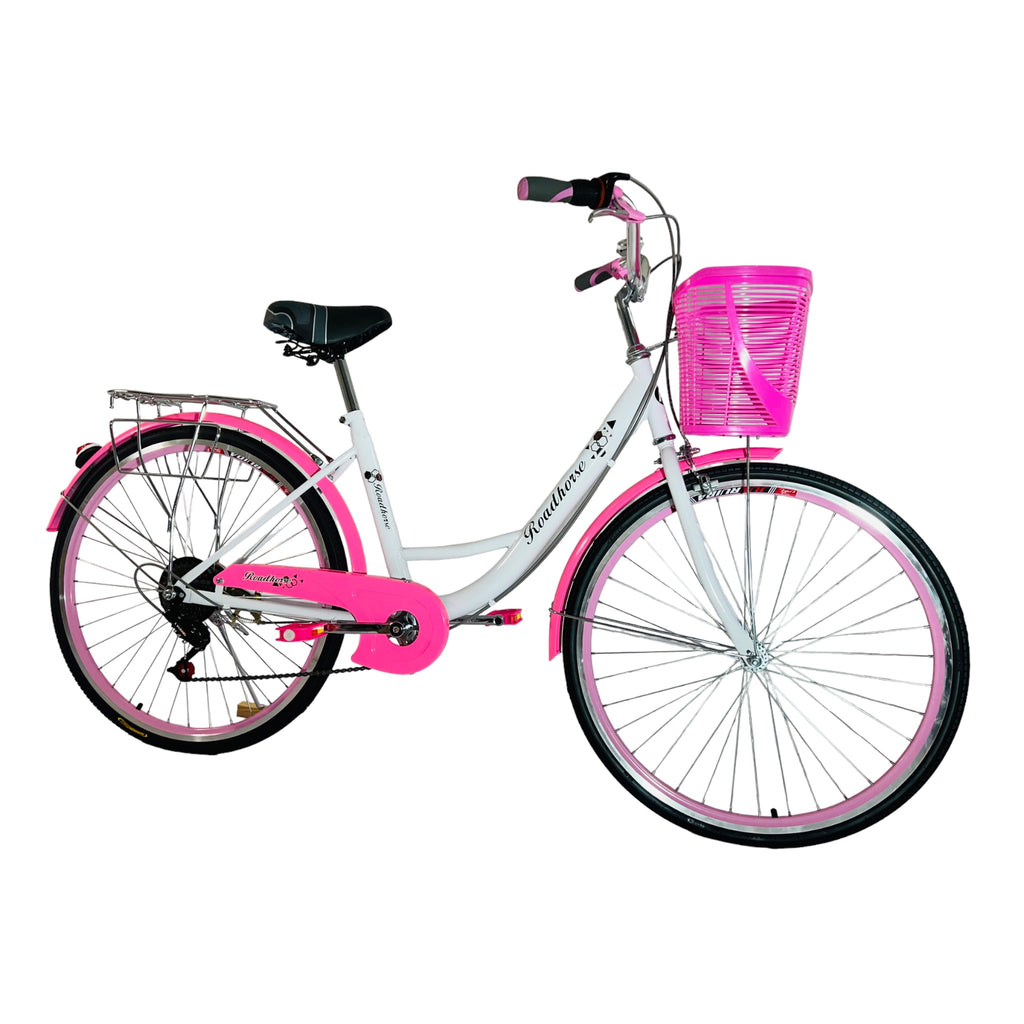 pink colour lady bird cycle