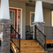 Enhance Your Home's Curb Appeal with the Tuscany 6 ft. x 36 in. Textured Black Aluminum Rail Kit Stair