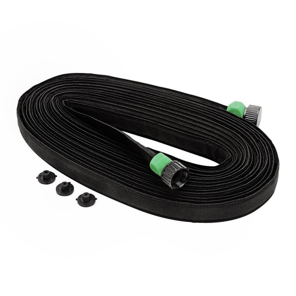 NEW 50 ft. x 3/4 in. Flat Seeper Soaker Hose – Heavy-Duty Garden Irrigation Hose, Water-Saving Drip Hose for Flower Beds, Lawns & Raised Gardens