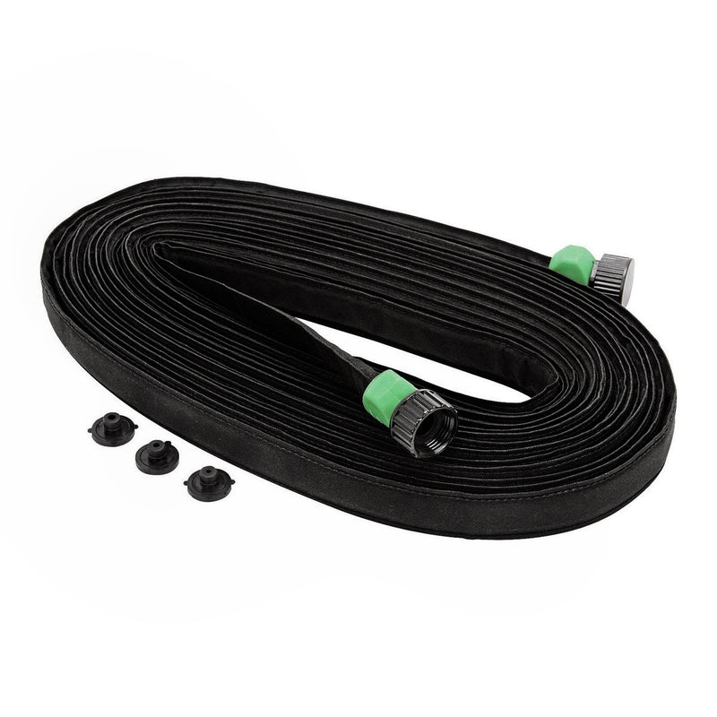 NEW 50 ft. x 3/4 in. Flat Seeper Soaker Hose – Heavy-Duty Garden Irrigation Hose, Water-Saving Drip Hose for Flower Beds, Lawns & Raised Gardens