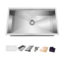 Glacier Bay 27 in. Undermount Single Bowl Stainless Steel Kitchen Sink