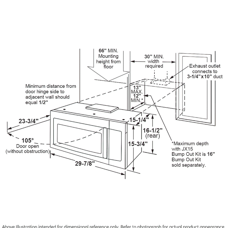 GE 1.6 cu. ft. Over-the-Range Microwave in Stainless Steel