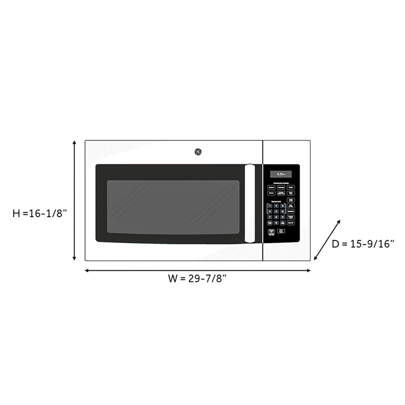 GE 1.6 cu. ft. Over-the-Range Microwave in Stainless Steel