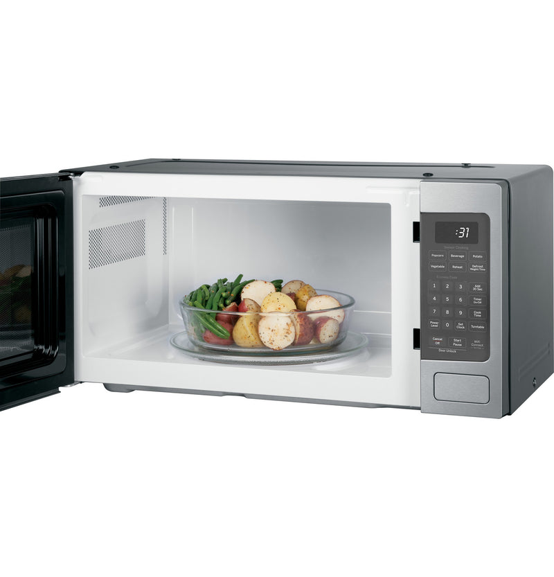 GE Profile 1.1 cu. ft. 800-Watt Countertop Microwave in Stainless Steel