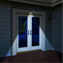 BUNKER HILL 115 Lumen Wall Mount Light, Solar Power Waterproof Wireless Outdoor Light, Black