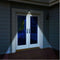 BUNKER HILL 115 Lumen Wall Mount Light, Solar Power Waterproof Wireless Outdoor Light, Black
