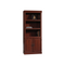 Sauder Heritage Hill 71 1/4"H 3-Shelf Bookcase With Doors, Cherry/Dark Finish