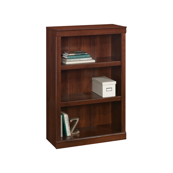Realspace¨ 45"H 3-Shelf 25 lb Capacity Bookcase, Mulled Cherry.