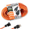 100 Feet 14/3 Gauge Indoor/Outdoor Heavy-Duty Electrical Extension Cord Power Cable, Orange