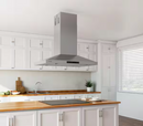 30 Inch Stainless Steel Kitchen Vent Hood Side Angle View