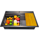 33 inch drop-in single bowl kitchen sink