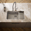 33 inch stainless steel workstation kitchen sink with faucet