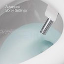 advanced 3D wash bidet spray function with adjustable nozzle and water pressure control
