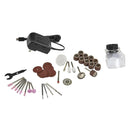 40-piece rotary tool accessories kit with sanding and polishing attachments