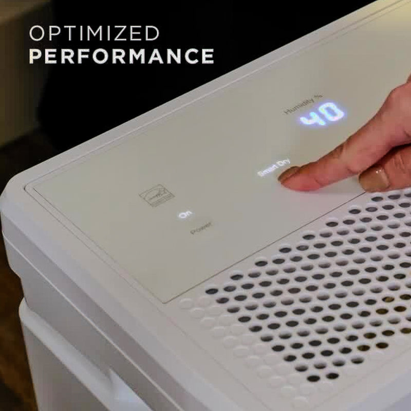 GE 50-Pints for Wet Rooms Up To 4500 sq. ft. Residential Dehumidifier with Bucket in Gray Wi-Fi, ENERGY STAR
