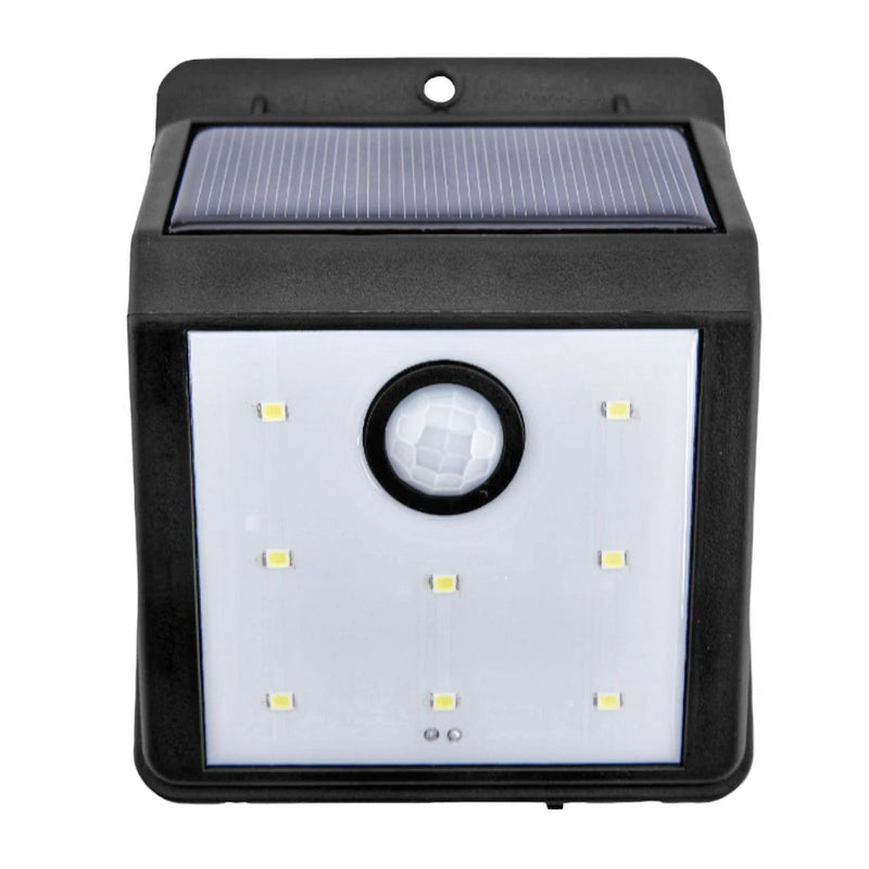 BUNKER HILL 115 Lumen Wall Mount Light, Solar Power Waterproof Wireless Outdoor Light, Black