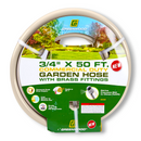 50 ft heavy duty garden hose packaging with product label and retail-ready presentation