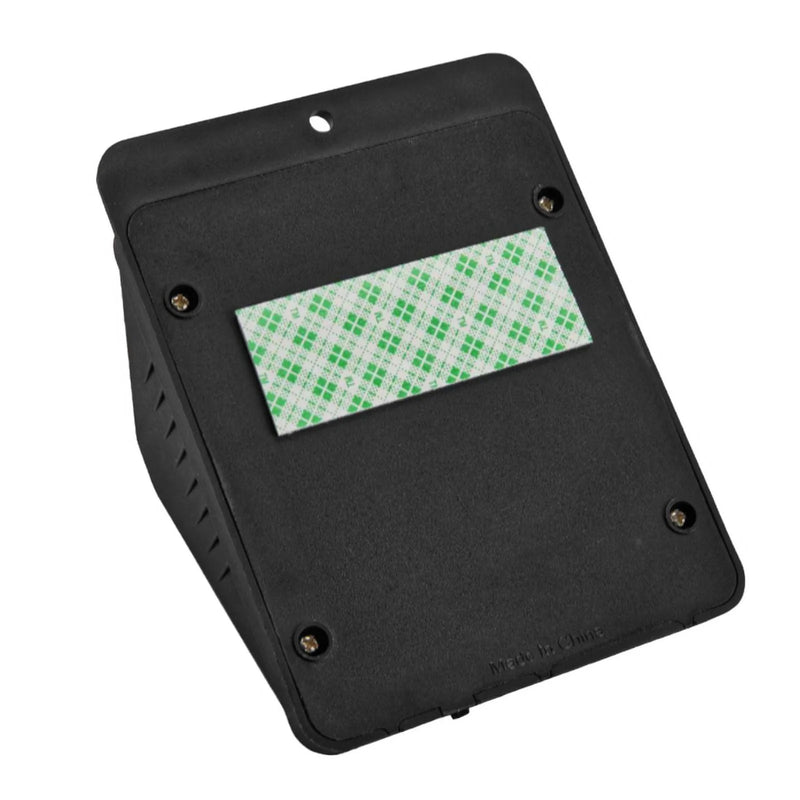 BUNKER HILL 115 Lumen Wall Mount Light, Solar Power Waterproof Wireless Outdoor Light, Black