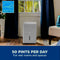 GE 50-Pints for Wet Rooms Up To 4500 sq. ft. Residential Dehumidifier with Bucket in Gray Wi-Fi, ENERGY STAR