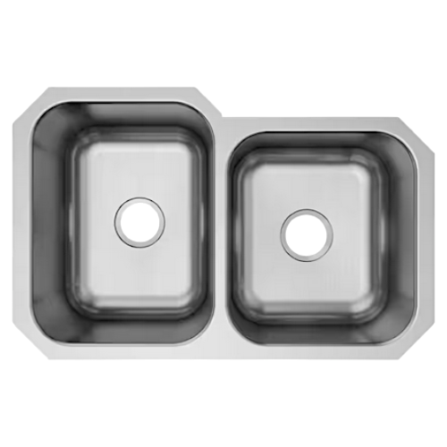 ElkayAvenue Sink 32 in. Undermount Double Bowl 18-Gauge Stainless Steel Kitchen Sink Only