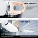 Bidet Toilet Seat, Electric Bidet with Heated Toilet Seat, Instant Warm Water & Air Drying, Temperature Adjustable, Side Panel Control, Display Screen, Night Light, Elongated