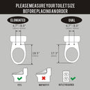 Bidet Toilet Seat, Electric Bidet with Heated Toilet Seat, Instant Warm Water & Air Drying, Temperature Adjustable, Side Panel Control, Display Screen, Night Light, Elongated