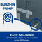 GE 50-Pint Dehumidifier with Built-in Pump for Basement, Garage or Wet Rooms up to 4500 sq. ft. in Grey, ENERGY STAR