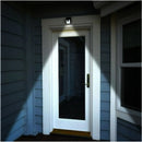 BUNKER HILL 115 Lumen Wall Mount Light, Solar Power Waterproof Wireless Outdoor Light, Black