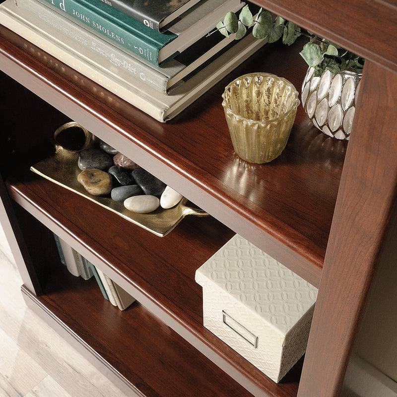 Realspace¨ 45"H 3-Shelf 25 lb Capacity Bookcase, Mulled Cherry.