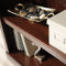 Realspace¨ 45"H 3-Shelf 25 lb Capacity Bookcase, Mulled Cherry.