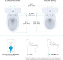 Adjustable warm water bidet toilet seat with customizable spray settings