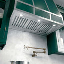 Built in kitchen hood insert installed in modern cabinetry