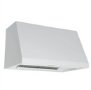Café 36 inch wall mount range hood side view showing slim modern design and flush wall installation