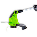 Corded String Trimmer with ergonomic handle and adjustable shaft for comfortable lawn care - Angled View
