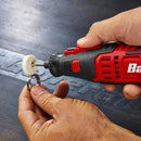 Cordless rotary tool with cutting disc for DIY projects