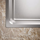 Deep single bowl stainless steel kitchen sink