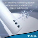Electronic bidet toilet seat remote with adjustable wash and dryer controls