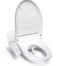 Heated bidet toilet seat with warm water cleansing