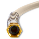 Heavy Duty Garden Hose brass connector end showing durable leak-resistant fitting