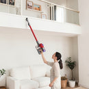 Dyson V8 Origin Cordless Stick Vacuum 10" Cleaning Red: Multi-Surface, Cyclonic Action, Bagless, 40 Min Run Time, Lithium Ion Battery