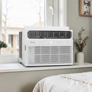 Frigidaire 12,000 BTU 208/230-Volt Window Air Conditioner Cools 500 sq. ft. with Heater with Remote in White
