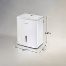 Frigidaire 50 pt. 4500 sq. ft. Dehumidifier with Bucket in. White