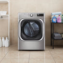 LG 9.0 cu. ft. Mega Capacity Smart Wi-Fi Enabled Front Load GAS Dryer with TurboSteam and Built-In Intelligence (Local Pickup Only)