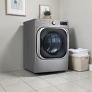 LG 9.0 cu. ft. Mega Capacity Smart Wi-Fi Enabled Front Load GAS Dryer with TurboSteam and Built-In Intelligence (Local Pickup Only)