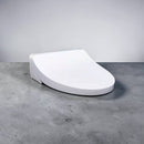 TOTO KS5 Washlet Electric Bidet Seat for Elongated Toilets with Warm Water Wash and Remote Control in Cotton White