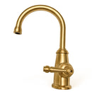 Wellspring  1.5 GPM Single Hole Cold Water Dispenser, Gooseneck Beverage Faucet, Single Hole Deck Mount, Solid Brass in Vibrant Brushed Moderne Brass