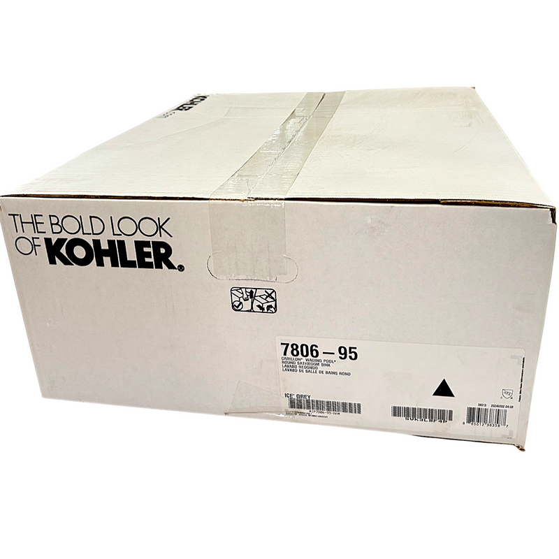 KOHLER K-7806-95 Carillon Round Wading Pool Vessel Bathroom Sink, White